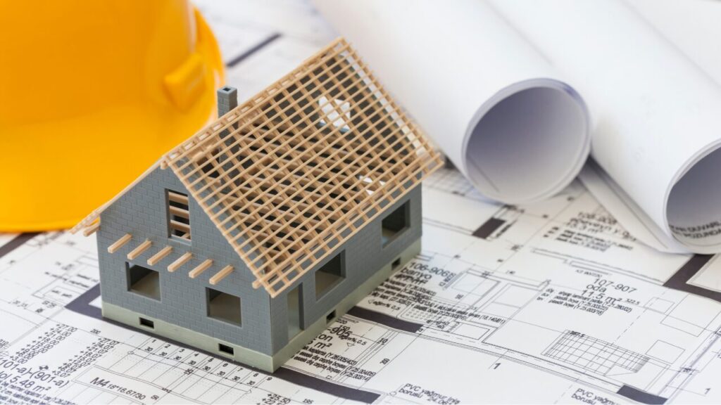 House building project concept image